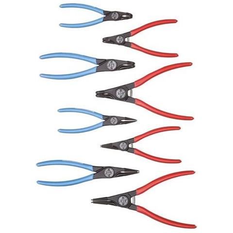 Set di Pinze per Anelli di Sicurezza 8 Pezzi - Foto 1