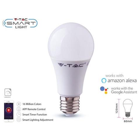 Ssmart Lampadina Led Wi-fi E27 10w Bulb A60 Rgb+w 4in1 Dimmerabile - Sku 2751 - Foto 1