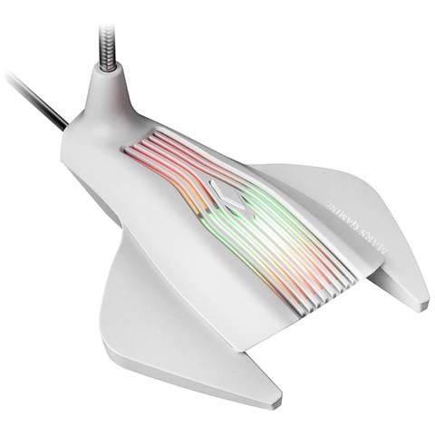 Mars Gaming Mmicw, Microfono Da Gioco Usb Rgb, Flessibile, Win / Mac / Ps4, Bianco - Foto 11