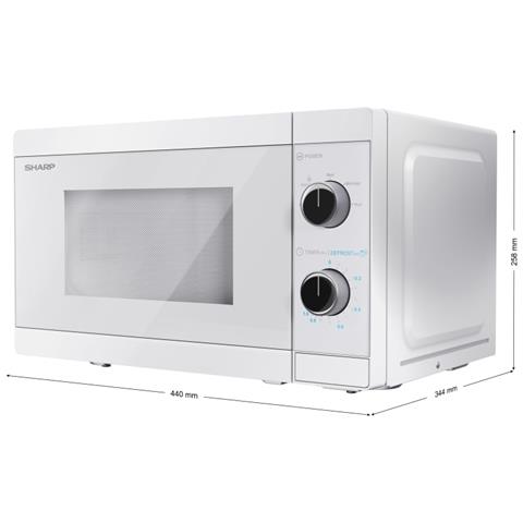 YC-MS01EC Forno Microonde Capacità 20 Litri Potenza 800 Watt Colore Bianco - Foto 2