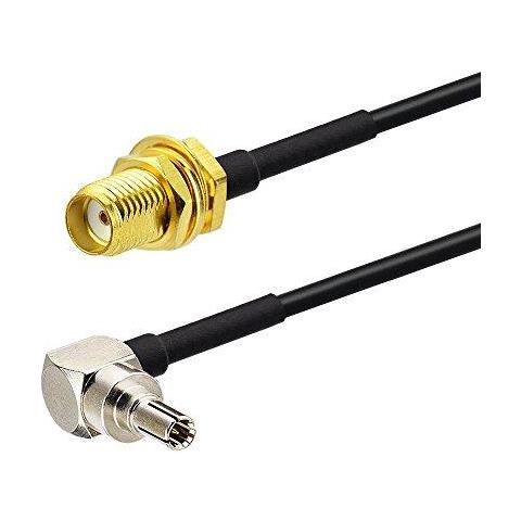 4g Antenna Sma Cavo 4g Lte Crc9 Maschio Ad Angolo Retto Di Sma Femmina Paratia Antenna Extender Cable Rg174 6inch 15cm 2pcs Per 4g Router 2g 3g 4g Lte Antenna Umts A Banda Larga Mobile - Foto 2