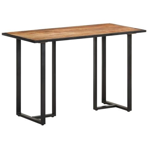 Tavolo Da Pranzo 120 Cm In Legno Massello Di Mango Grezzo - Foto 10