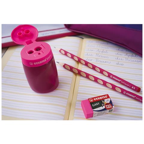 EASYgraph S - School Set - Azzurro - per Destrimani - con Gomma + Temperino - Foto 2