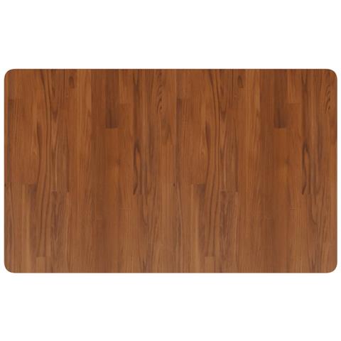 Piano Bagno Marrone Scuro 100x60x2,5cm Legno Massello Trattato - Foto 2