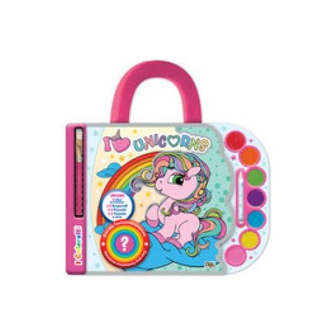 Lisa Capiotto - Valigetta Acquerelli. I Colorelli. I Love Unicorns. Ediz. A Spirale. Con Acquerelli, Pennello, Pastello A Cera Bianco E Sorpresa - Foto 1