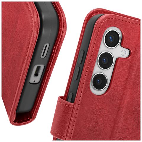 Custodia Per Samsung Galaxy S24 Portafoglio Supporto Stile Vintage - Foto 5