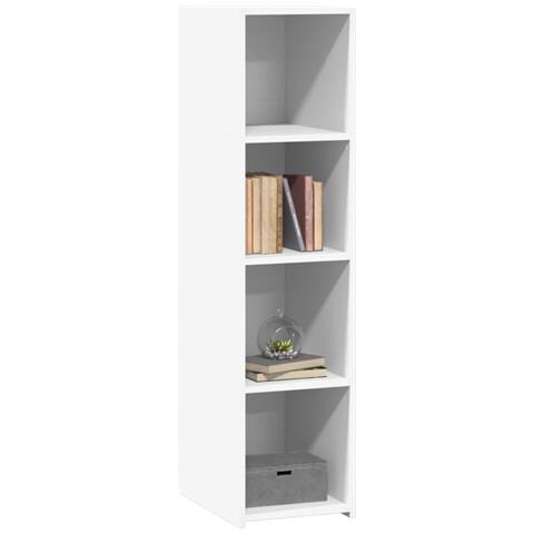 Credenza Bianca 30x41x124 Cm In Legno Multistrato - Foto 3