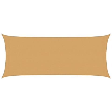 Vela Parasole 160 G /m Rettangolare Sabbia 2x4,5 M In Hdpe - Foto 1