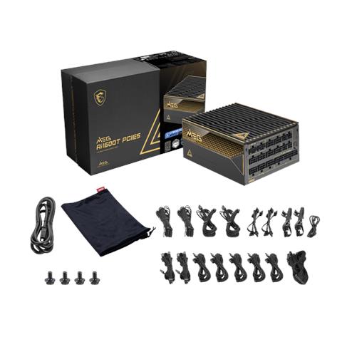 MEG Ai1600T PCIE5 Alimentatore Per Computer 1600 W 24-pin ATX ATX Nero - Foto 4