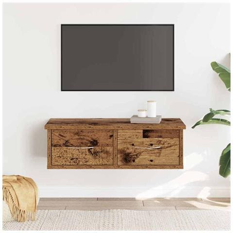 Armadietto A Muro Legno Antico 60x26x18,5 Cm In Truciolato - Foto 3