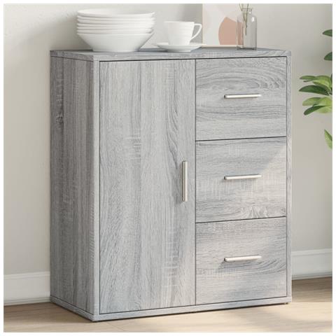 Credenza Grigio Sonoma 60x31x70cm In Legno Multistrato - Foto 1