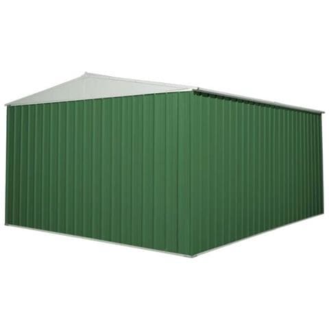 Box Garage Lamiera Zincata Casetta Giardino Acciaio 360x430cm X H2.10m - 185kg - 15,48mq - Verde - Foto 6