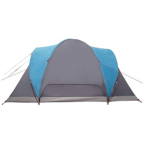 Tenda da Campeggio a Cupola per 4 Persone Blu Impermeabile - Foto 8
