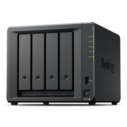 DiskStation DS425+ server NAS e di archiviazione Intel® Celeron® J4125 2 GB DDR4 0 TB Nero - Foto 1