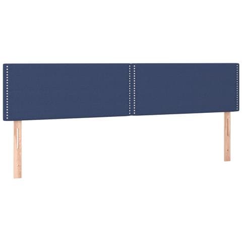 Letto a Molle con Materasso e LED Blu 120x190 cm in Tessuto - Foto 9