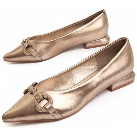 Ballerina Balera2 D'oro Oro Materiale Sintetico E Tessile - Foto 1