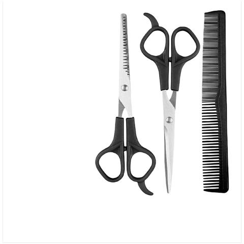Set Di Forbici Per Capelli 3 Pezzi: Kit Professionale Per Frangia E Styling Black - Foto 6