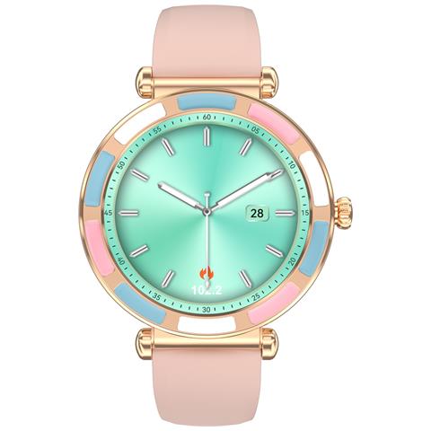 Smartwatch Multifunzionale Con Chiamate Bluetooth E Monitoraggio Della Salute Pinkgold - Foto 6