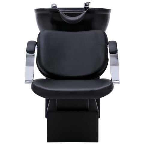 Poltrona E Lavatesta Per Shampoo Nero 137x59x82cm Similpelle - Foto 1