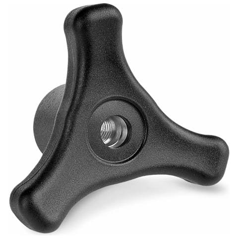Volantino 3 Bracci Ø 80mm Con Boccola M10 Confezione Da 5 Pezzi - Foto 1