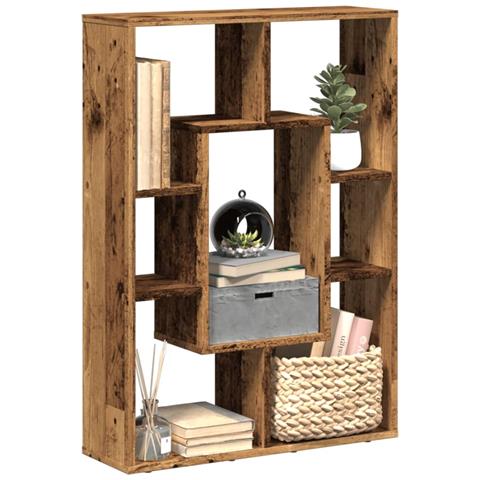 Libreria Legno Antico 63x20x90 cm in Truciolato - Foto 2