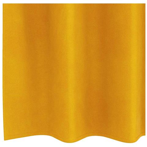 Tende con tende 2 pcs Giallo senape 140 x 225 cm Velluto - Foto 5