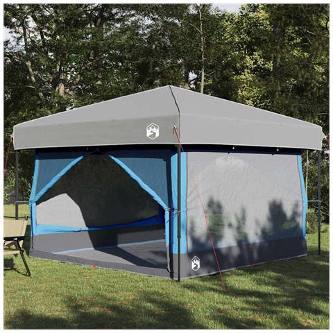 Tenda interna con tetto Blu e Grigio 300 x 300 x 250 cm - Foto 2