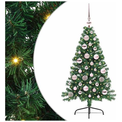 Albero di Natale artificiale con luci integrate Verde 120 cm - Foto 1