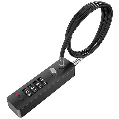 Lucchetto A Cavo Combinato Resettabile Da 60 Cm - Maggiore Sicurezza E Flessibilità Black - Foto 1