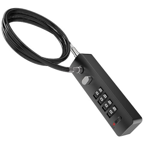 Lucchetto A Cavo Combinato Resettabile Da 60 Cm - Maggiore Sicurezza E Flessibilità Black - Foto 2