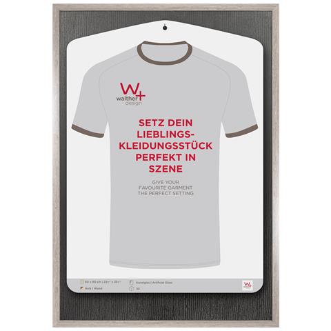 Stoccolma 3d Cornice In Legno 60x90 Telaio Per Maglie Grigio Con Vetro Artificiale - Foto 1