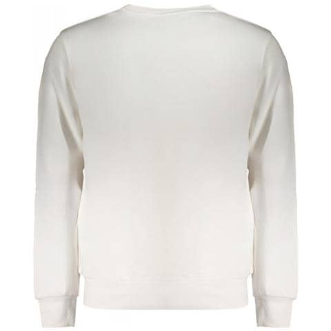 FELPA BIANCA SENZA ZIP PER UOMO - Colore: Bianco, Taglia: S - Foto 2