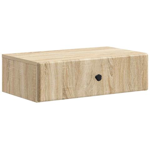 Tavolino da Parete Laterale Rovere Sonoma 59 x 34,5 x 17 cm - Foto 1