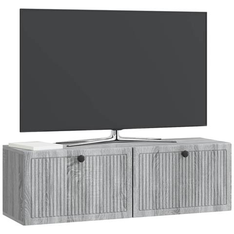 Mobile Porta TV da Muro Grigio Sonoma 98 x 31 x 30 cm - Foto 2