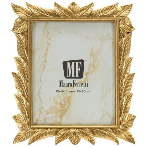 Cornice Portafoto Laurel Oro Con Decoro A Foglie Di Alloro 15x20 Cm - Foto 2