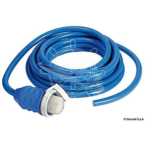Spina + cavo 10 m blu 50 A - Foto 1