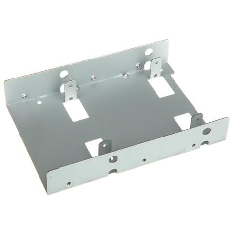 SST-SDP08-Lite Convertitore Bay da 3.5'' a 2x2.5, Grigio, Alluminio - Foto 2