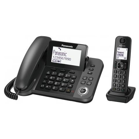 KX-TGF310EXM Cordless 2 in 1 Dect + Fisso con Vivavoce colore Nero - Foto 3