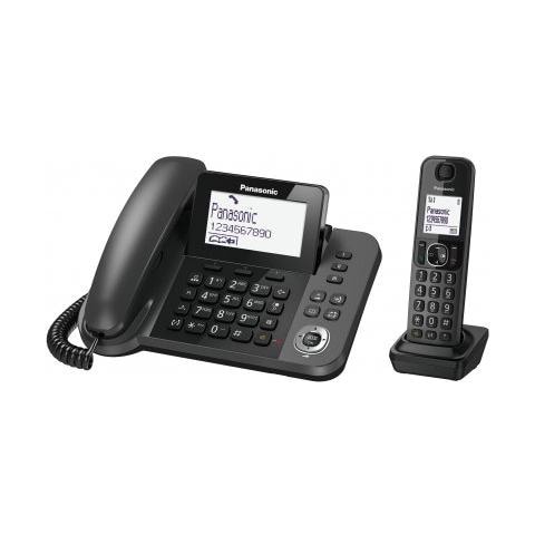 KX-TGF310EXM Cordless 2 in 1 Dect + Fisso con Vivavoce colore Nero - Foto 2