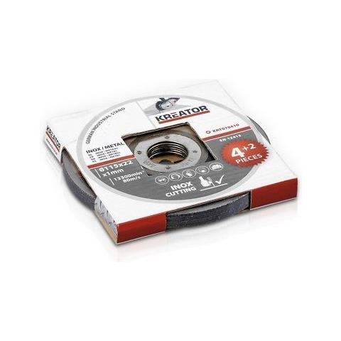Krt070410 - Dischi Da Taglio Metalli E Acciaio Inox, Ø 115 Mm, Spessore 1 Mm, 6 Pezzi - Foto 4