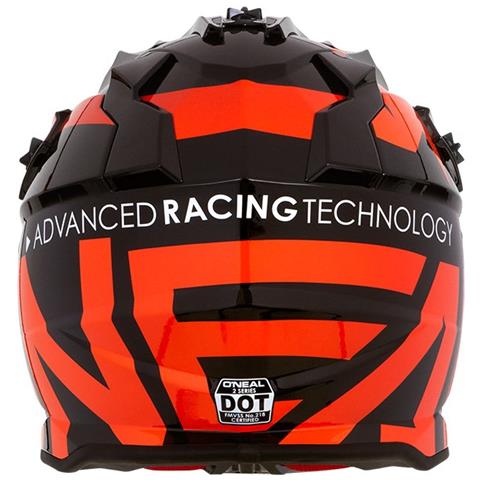 Casco Mx Bambino Oneal 2019 2series Slick Nero Arancio (m Bambino, Nero)  - Foto 4