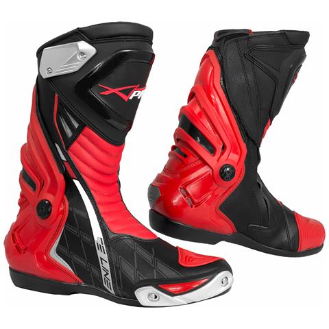 Stivali Omologati Ce Moto Quad Motocross Touring Sport Rosso 46 - Foto 5