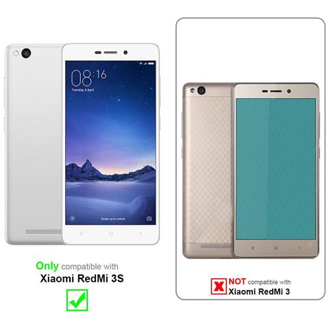 Custodia Compatibile Con Xiaomi Redmi 3s In Rosso Mela - Coperchio Protettiva Con Chiusura Magnetica, Funzione Stand E Tasca Per Le Carte - Foto 10