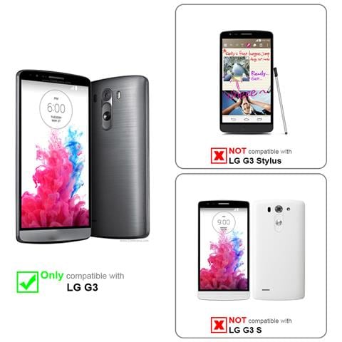 Custodia Compatibile Con Lg G3 In Rosso Mela - Coperchio Protettiva Con Chiusura Magnetica, Funzione Stand E Tasca Per Le Carte - Foto 10