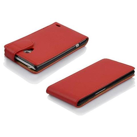 Custodia Compatibile Con Lg L70 In Rosso Cremisi - Coperchio Protettivo In Design Flip Realizzato In Similpelle Testurizzata - Foto 6