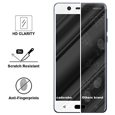 Pellicola Armatura A Schermo Intero Compatibile Con Nokia 5.1 2018 In Trasparente Con Bianco - Vetro Temperato (tempered) Di Protezione Del Display In Durezza 9h Con 3d Touch - Foto 2