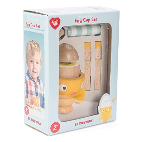 Toy Van: Cibo Da Gioco In Legno: Tazza Di Uovo Di Legno - Foto 2