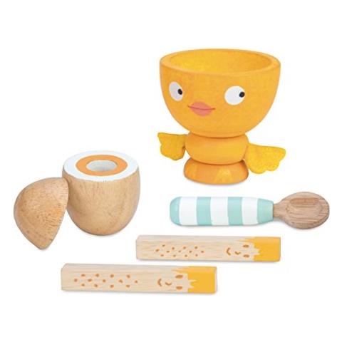 Toy Van: Cibo Da Gioco In Legno: Tazza Di Uovo Di Legno - Foto 5