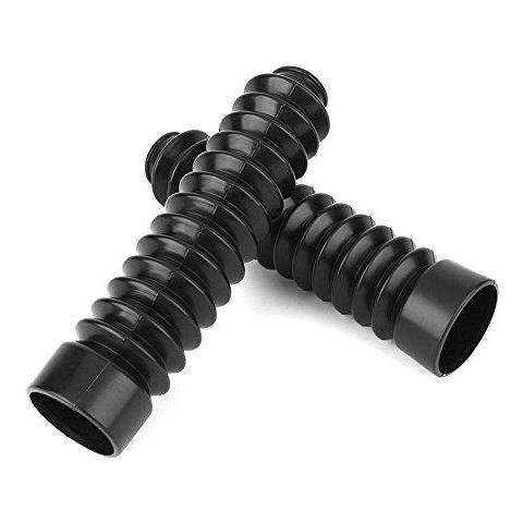 Moto Copertura Forcella Anteriore 1 Paio Motociclo Di Gomma Della Forcella Anteriore Shock Copertura Tubi Boots Manica Copertura Antipolvere Ghette Gators Stivali Set Universale Per Dirt Bike - Foto 1