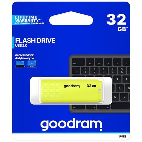 Pendrive 32gb Ume2 Yellow Usb 2.0 - Retail Blister - Foto 1